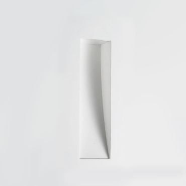 Nova Luce Cirocco - applique encastrée - 24 x 11 cm - crépi blanc