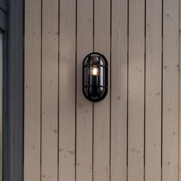 Nova Luce Amel - applique murale extérieure - 14 x 27 x 9,4 cm - IP65 - anthracite foncé