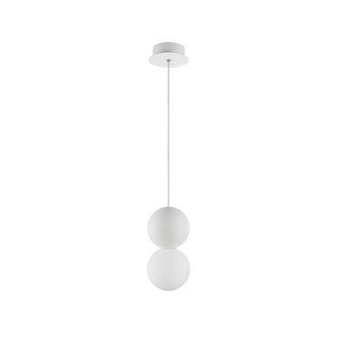 Nova Luce Zero - lampe suspendue - Ø 10 x 120 cm - blanc