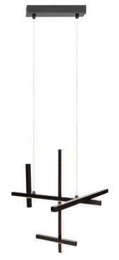 Maxlight Soho - lampe suspendue - 45,5 x 30 x 230 cm - 25W LED inclus - noir