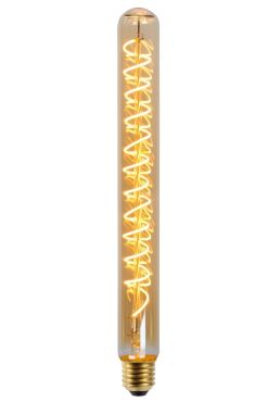 Lucide Lampe à filament LED -Ø 3,2 x 30 cm - E27 - 5W dimmable - 2200K -ambre