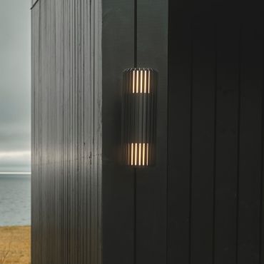 Nordlux Aludra N - applique murale extérieure - 12,4 x 33,7 x 17,4 cm - IP54 - noir