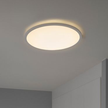 Nordlux Oja - plafonnier - Ø 60 x 3,2 cm - fonction Moodmaker à 3 niveaux (2700K) - 38W LED inclus - blanc