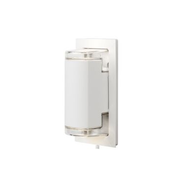 Konstsmide Potenza - applique murale d'extérieur - 11,5 x 10 x 22,5 cm - IP54 - blanc