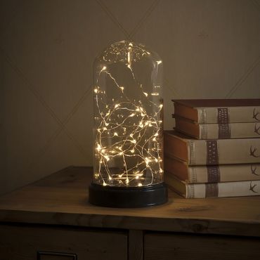 Konstsmide - arche décorative en verre - Ø 11,5 x 23 cm - noir