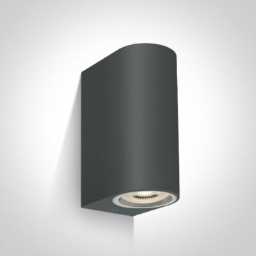 ONE Light GU10 Outdoor Cylinder Lights - applique d'extérieur - 9 x 7 x 16 cm - IP65 - anthracite