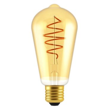 Nordlux Lampe à incandescence LED - Ø 6,4 x 10,9 cm - E27 - 5W dimmable - 2200K - ambre
