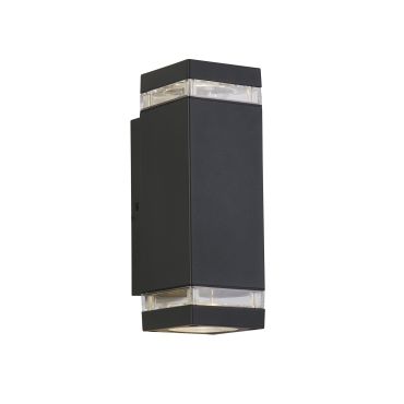 Searchlight Austin - applique d'extérieur - 8 x 24 cm - IP44 - gris