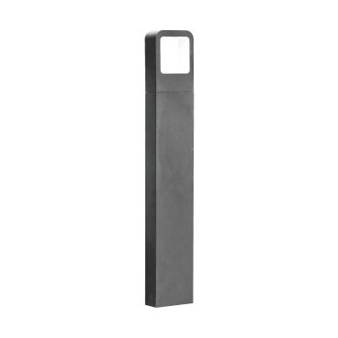 Nova Luce Acqua - lampe de jardin - 12 x 5 x 80 cm - 6W LED inclus - IP54 - gris foncé
