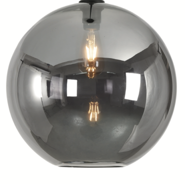Artdelight Marino - abat-jour en verre - Ø 40 cm - titan