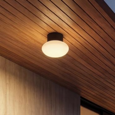 VK Lighting Lito - applique murale et plafonnier - Ø 16 x 16,3 cm - IP54 - anthracite