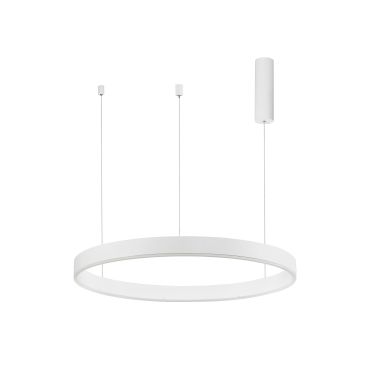 Nova Luce Motif - lampe suspendue - Ø 80 x 120 cm - 48W LED dimmable inclus - blanc sable