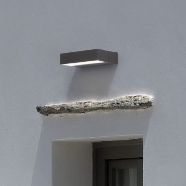 Nova Luce Ziri - applique murale extérieure - 18 x 4 x 11,6 cm - 10W LED inclus - IP65 - anthracite foncé
