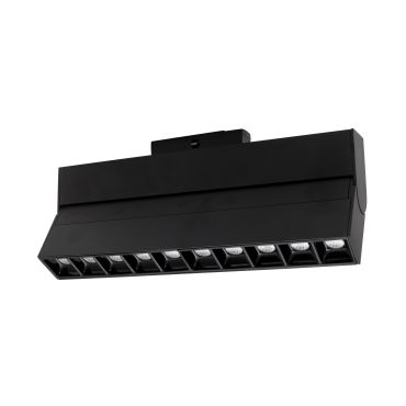 Nova Luce Este - luminaire pour système de profilés magnétiques - 27,4 x 3,4 x 11,6 cm - 15W LED inclus - noir - couleur de lumière blanc chaud
