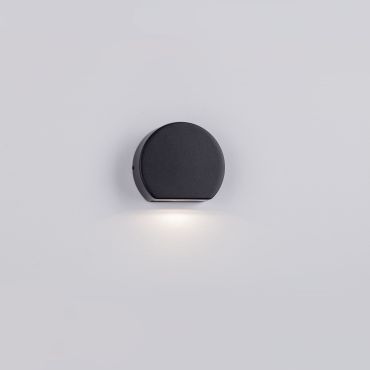 Nova Luce Sango - applique murale extérieure - 10 x 8,5 x 3,5 cm - 4W LED inclus - IP54 - gris foncé