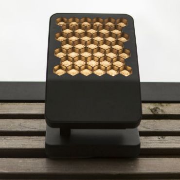 Lutec Atlantis - projecteur - 22,2 x 14,1 x 10,8 cm - 13,7W LED incl. - 4000K - IP54 - gris foncé