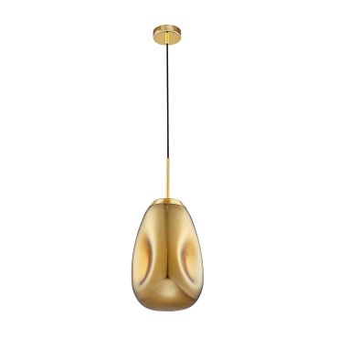 MODÈLE D’EXPOSITION - Nova Luce Lava - lampe suspendue - Ø 22,5 x 120 cm - or