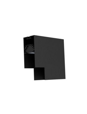 Nova Luce Connecteur en V pour profilé magnétique en saillie/pendulaire - 10 x 3,9 x 7,5 cm - noir