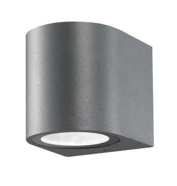 Nova Luce Nero - applique d'extérieur - 8 x 8 x 7 cm - IP54 - gris foncé