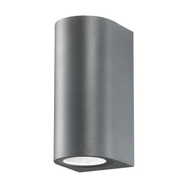Nova Luce Nero - applique d'extérieur - 7 x 8 x 15 cm - IP54 - gris foncé