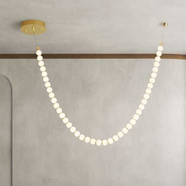 Nova Luce Perla - lampe suspendue - 115 x 131 cm - 69W dimmable LED inclus - doré