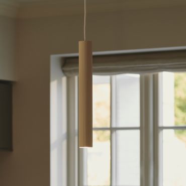 Nordlux Vico - lampe suspendue - Ø 12,5 x 150 cm - beige