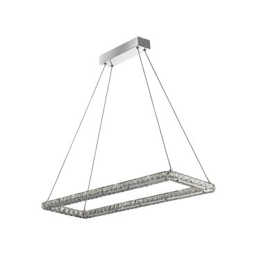 Searchlight Clover - lampe suspendue - 80 x 26 x 120 cm - 30W LED inclus - chrome