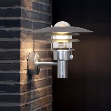 Nordlux Lønstrup 32 Sensor - applique murale extérieure avec détecteur de mouvement - 32 x 28,5 x 36 cm - IP44 - acier galvanisé