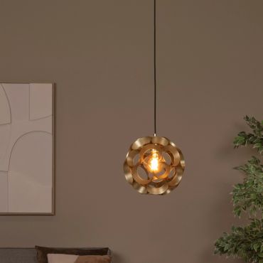 Lucide Hannelore - lampe suspendue - Ø 30 x 163 cm - or