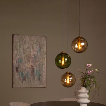 Lucide Monsaraz - lampe suspendue - Ø 35 x 150 cm - multicolore
