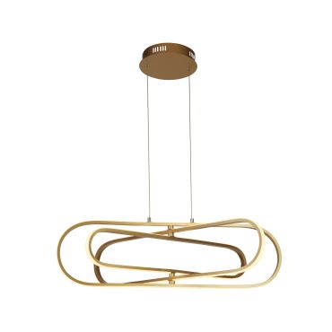 Searchlight Clip - lampe suspendue - 80 x 120 cm - 53W LED inclus - or et opale