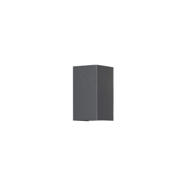 Konstsmide Cremona High Power - applique murale extérieure avec 2 faisceaux lumineux réglables - 9,5 x 11,5 x 17 cm - LED 9W inclus - IP54 - anthracite