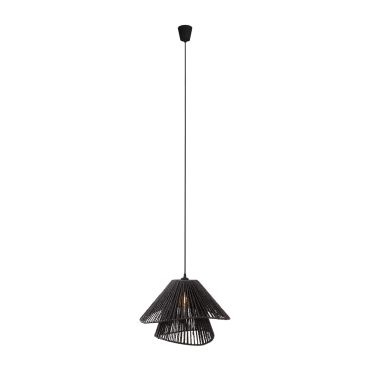 Maxlight Amalfi II - lampe suspendue - Ø 45 x 165 cm - noir