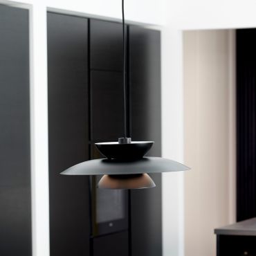 Nordlux Carmen - lampe suspendue - Ø 45 x 215 cm - noir