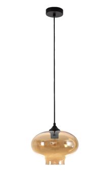 Artdelight Toronto - lampe suspendue - Ø 26,5 x 175 cm - ambre