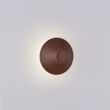 Nova Luce Alux - applique murale extérieure - Ø 16 x 11,5 cm - 11W LED inclus - IP54 - corten