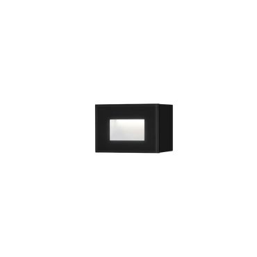 Konstsmide Chieri – applique murale extérieure – 12 x 5,5 x 8 cm – 4W LED inclus – IP54 – noir
