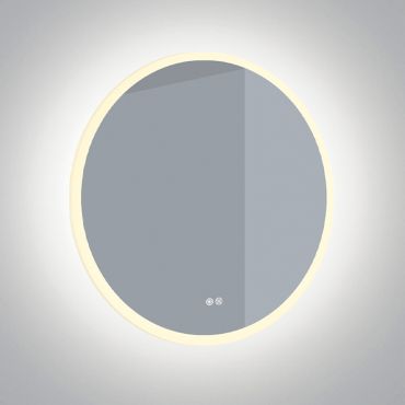 ONE Light Defog Mirrors - miroir avec éclairage - Ø 60 cm - 20W LED inclus - IP44 - aluminium