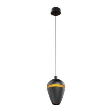 Maxlight Cometshine - lampe suspendue - Ø 8,3 x 150 cm - 8W LED inclus - noir