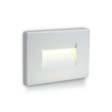ONE Light Outdoor Dark Light Wall Recessed - applique murale encastrée - 10,7 x 6,5 x 7,5 cm - 3,6W LED inclus - IP65 - blanc