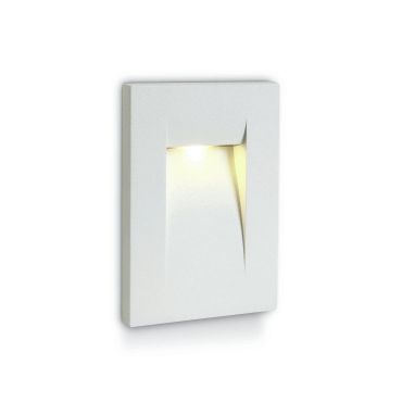 ONE Light Outdoor Dark Light Wall Recessed - applique murale encastrée - 7,5 x 6,5 x 10,7 cm - 3,6W LED inclus - IP65 - blanc