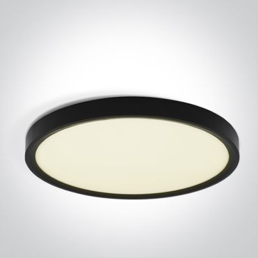 ONE Light Plafo - plafonnier - Ø 60 x 2,7 cm - 50W LED inclus - noir