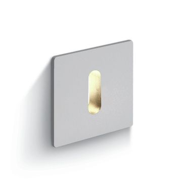 ONE Light Indoor Decorative Wall Recessed - applique murale encastrée - 2,5 x 3,8 x 2,5 cm - 1W LED dimmable inclus - aluminium