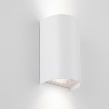 Nova Luce York - applique murale extérieure - 11 x 19,5 x 8,5 cm - IP65 - blanc sablé
