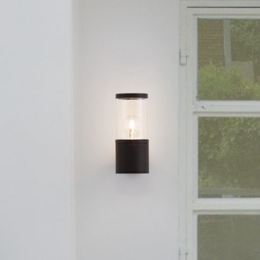 Nova Luce Cetera - applique murale extérieure - Ø 9 x 21 x 14,1 cm - IP54 - anthracite foncé