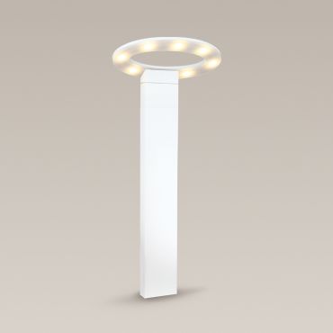 Maxlight Oval - lampe de jardin - 25 x 25 x 60 cm - 7 x 1W LED inclus - IP54 - blanc