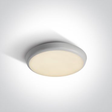 ONE Light Plafo - plafonnier - Ø 25 x 5 cm - 12W LED inclus - IP54 - blanc