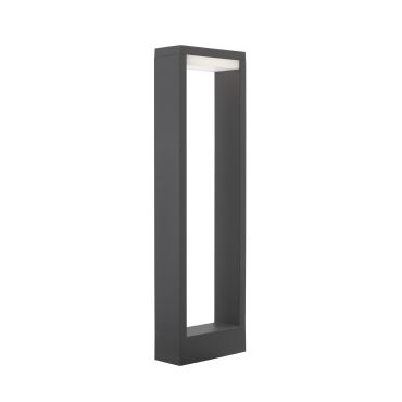Nova Luce Lugo - lampe de jardin - 6 x 15 x 50 cm - 10W LED inclus - IP54 - gris foncé