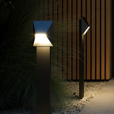 Nordlux Pontio - lampe de jardin - 15 x 15 x 85 cm - IP54 - noir