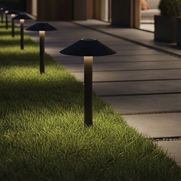 VK Lighting Amelie - lampe de jardin - Ø 35 x 50 cm - 15W LED inclus - IP65 - noir